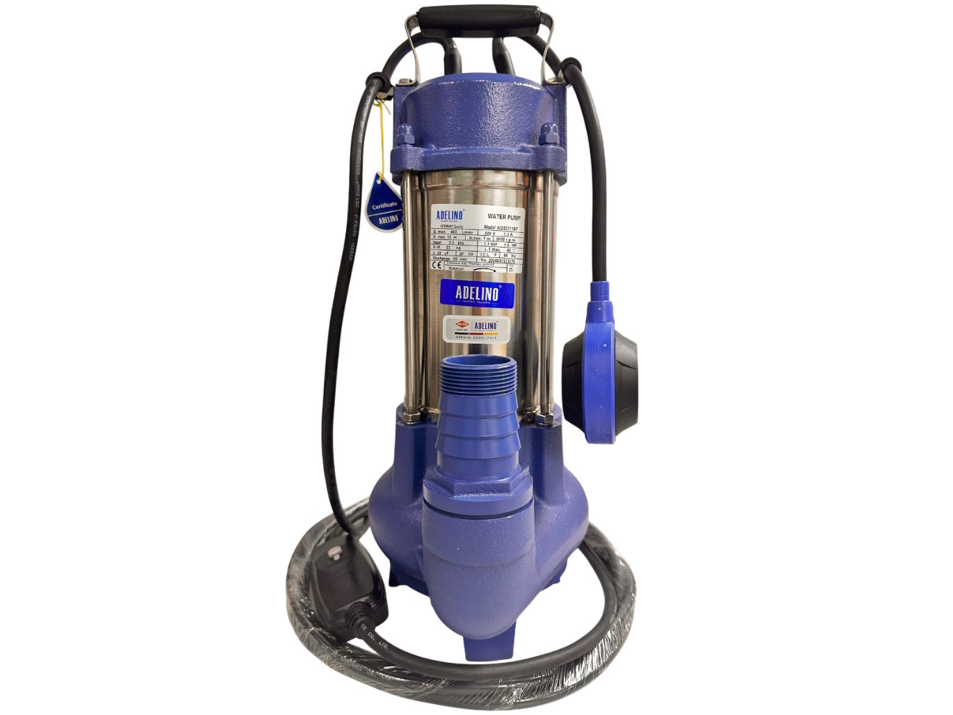 Máy bơm chìm nước thải Adelino AQSD110F (1.5HP)